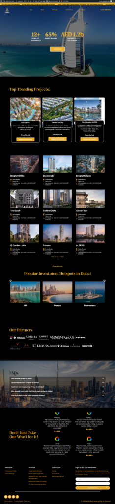 Website Development & SEO for Noza Real Estate | Dubai